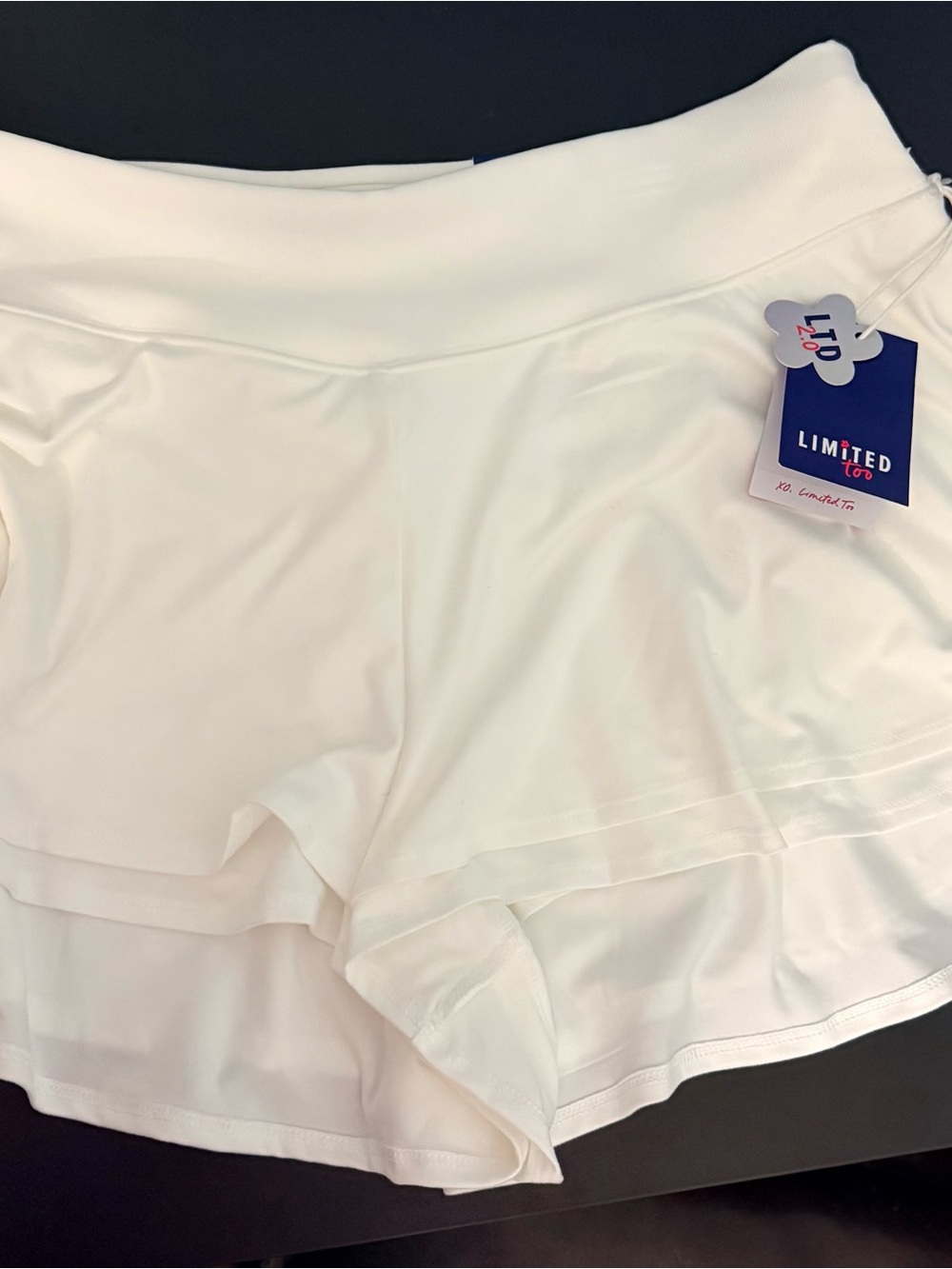 Limited Too White Double-Layer Skort